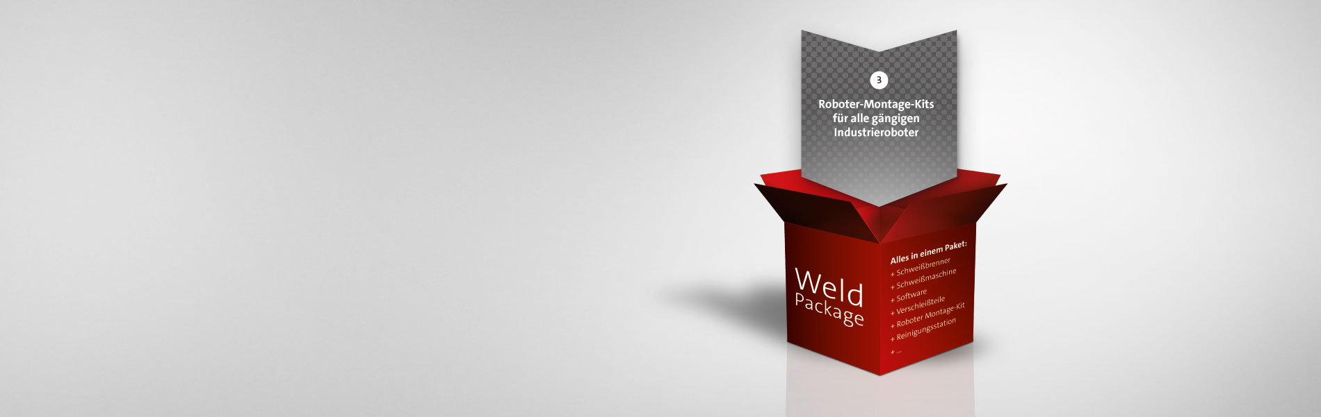 SKS Welding Systems Weld Packages verfügen über Roboter Montage-Kits für alle gängigen Industrieroboter