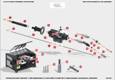 SKS Teileübersicht Schweißbrenner Frontpull 8i Lite Aluminium