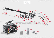 SKS Teileübersicht Schweißbrenner Frontpull 8 - 0° Version, Aluminium