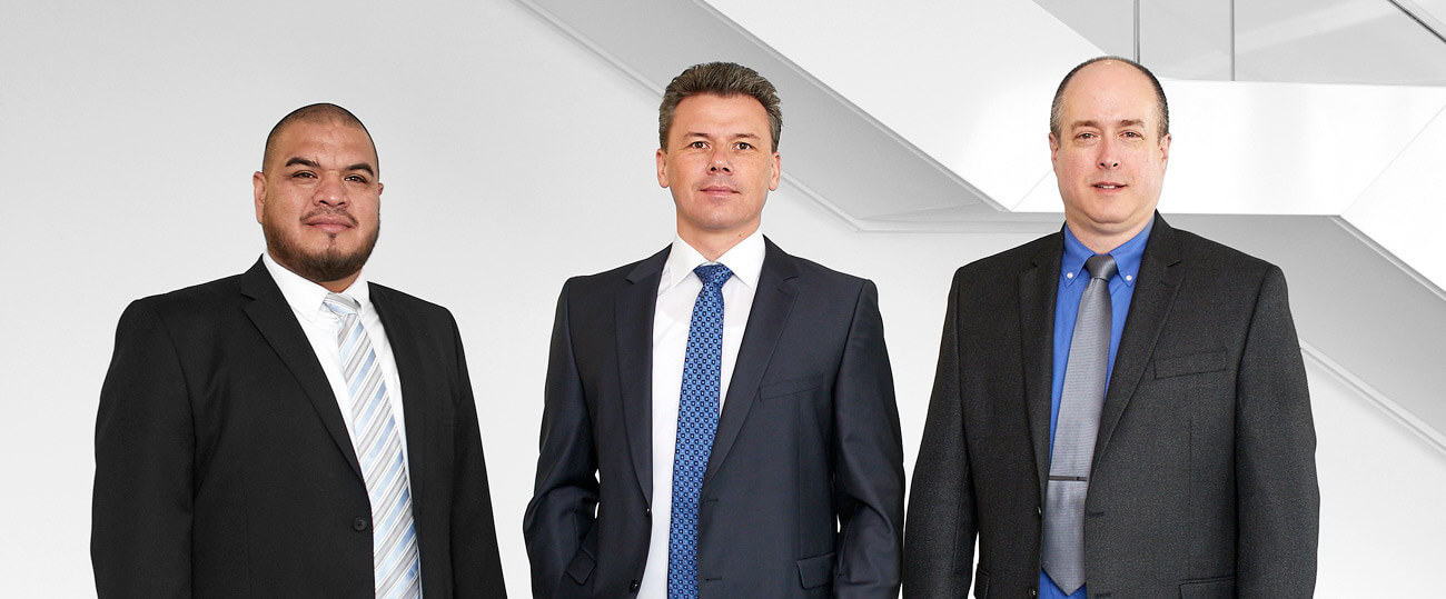 V. l. n. r.: David Aguirre (Geschäftsführer SKS Welding Systems, S. de R.L. de C.V., Mexiko), Thomas Klein (Geschäftsführer SKS Welding Systems GmbH), Dave Marsh (Geschäftsführer SKS Welding Systems Inc., USA)