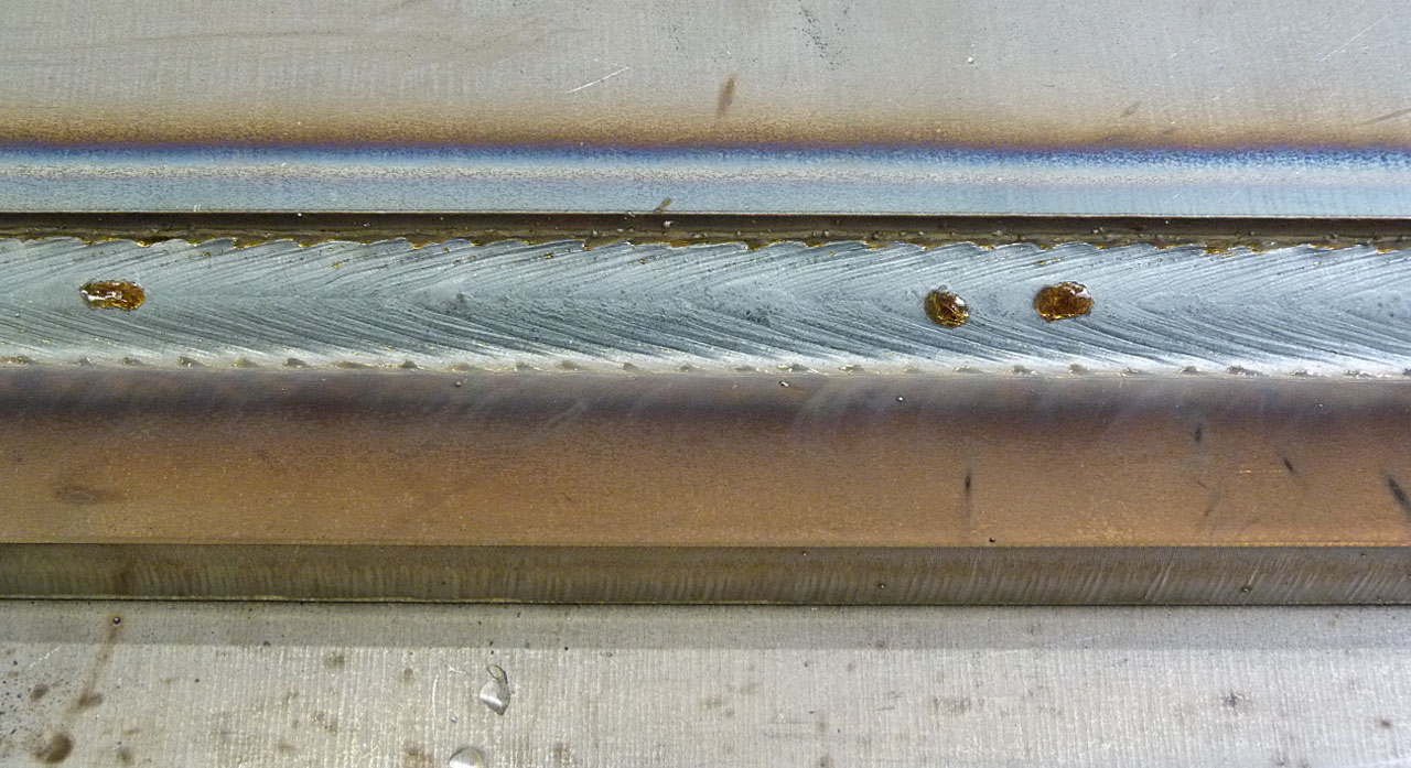 SKS Dual Wire 2.0 welding process: Weld seam SKS Dual Wire 2.0 welding process: Weld seam