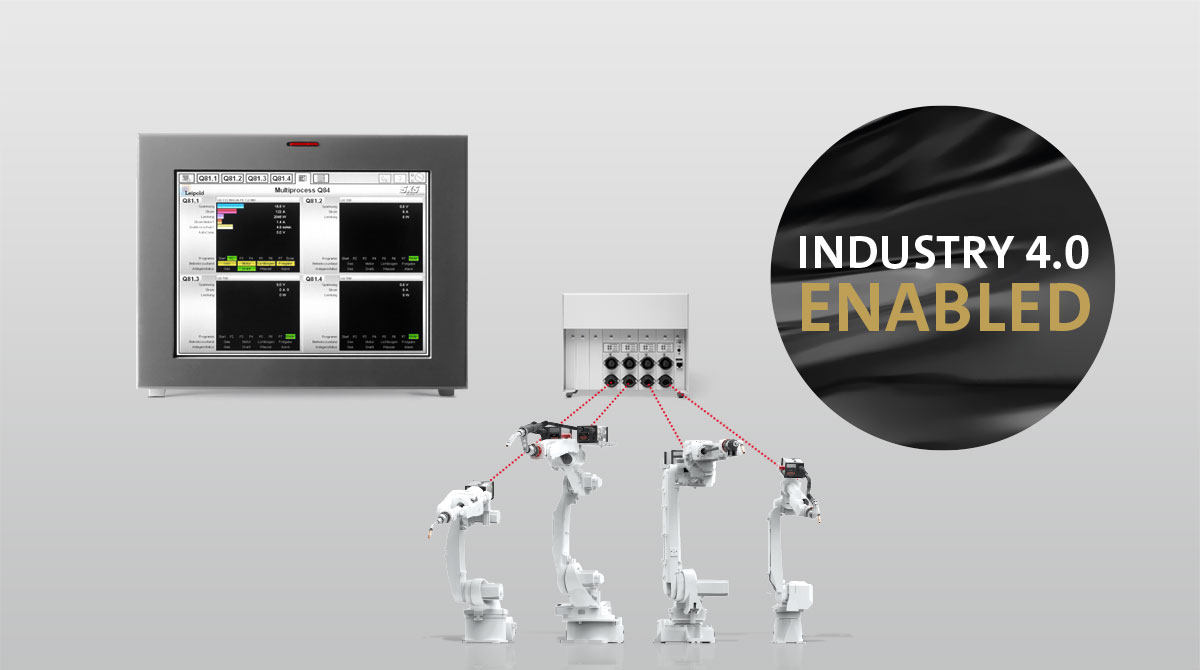 Q84r weld process controller for the simultaneous control of up to four welding machines