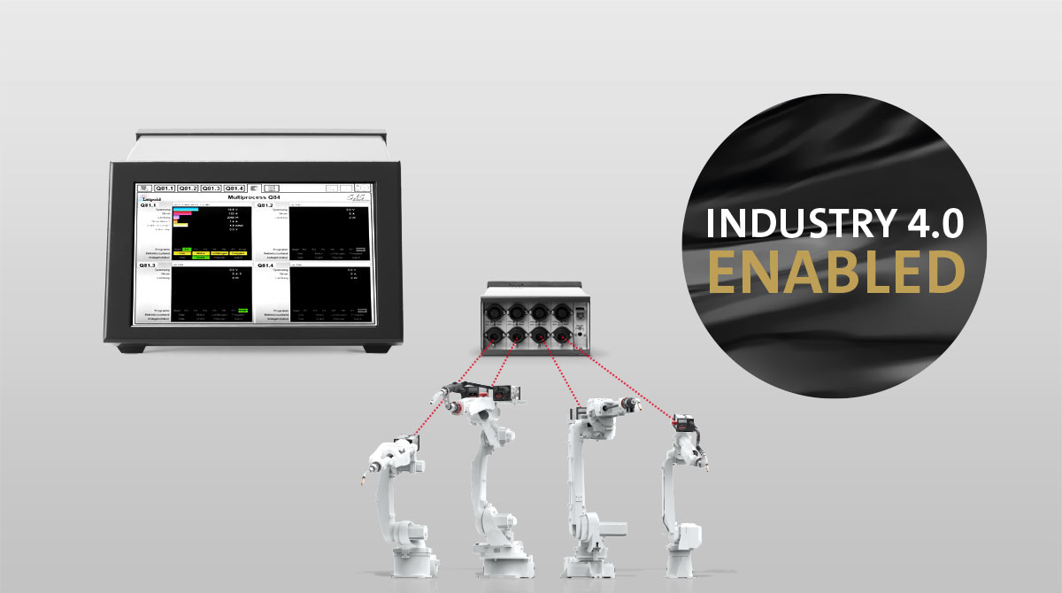 Q84s weld process controller for the simultaneous control of up to four welding machines