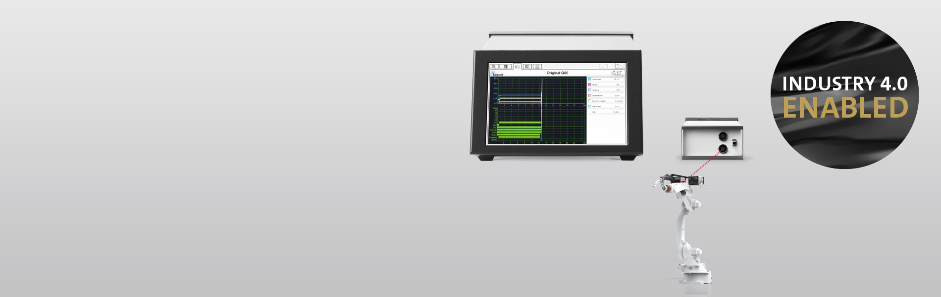 Q80 weld process controller with touch screen