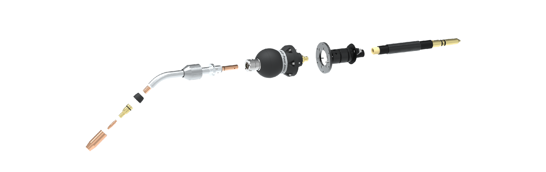 Explosionsgrafik SKS Schweißbrenner Power Joint Lite S